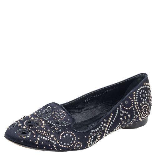 Satin Studded Ballet Flats Size 36.5 - Gina - Modalova