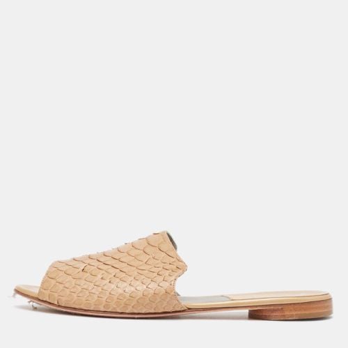 Gina Brown Python Flat Slides Size 36.5 - Gina - Modalova