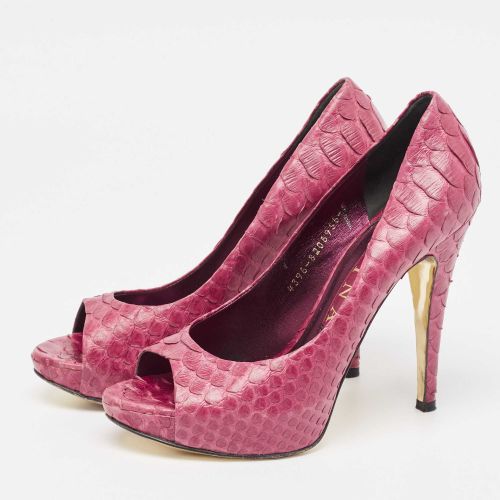 Python Open Toe Platform Pumps Size 38 - Gina - Modalova