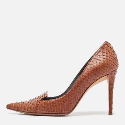 Gina Brown Python Pointed Toe Pumps Size 37.5 - Gina - Modalova