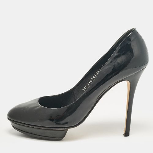 Gina Black Patent Leather Platform Pumps Size 40 - Gina - Modalova