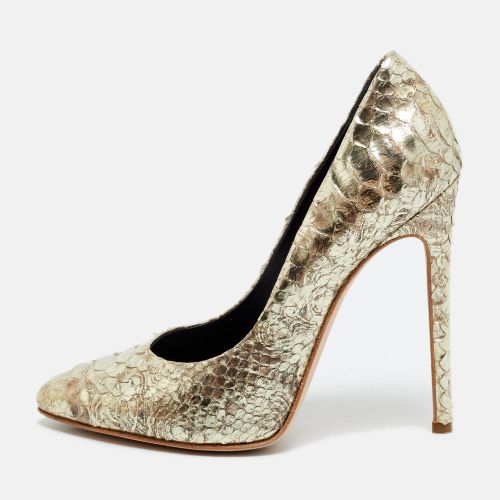 Size 40 Python Leather Pointed Toe Pumps - Gina - Modalova
