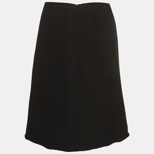 Giorgio Armani Black Silk Flared Knee Length Skirt S - Giorgio Armani - Modalova