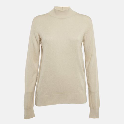 Giorgio Armani Beige Cashmere Knit Roll Neck Sweater M - Giorgio Armani - Modalova