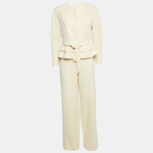 Giorgio Armani Cream Virgin Wool Pantsuit M - Giorgio Armani - Modalova