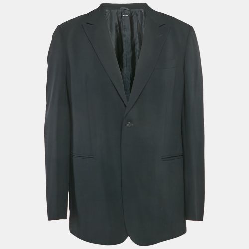 Giorgio Armani Black Wool Single Breasted Blazer XXL - Giorgio Armani - Modalova