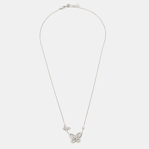 Double Butterfly Silhouette Diamond 18k Gold Pendant Necklace - Graff - Modalova