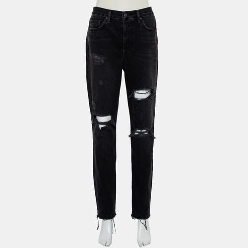 Grlfrnd Black Denim Distressed Skinny Karolina Jeans M - Grlfrnd - Modalova