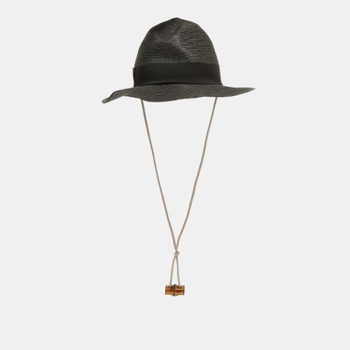 Gucci Black Raffia Effect Synthetic Hat - Gucci - Modalova