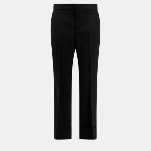 Gucci Black Wool Horsebit Metal Detail Trouser M - Gucci - Modalova