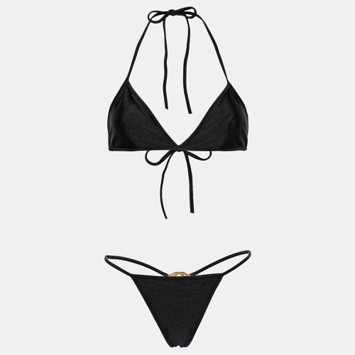 Gucci Black Jersey Interlocking G Bikini L - Gucci - Modalova