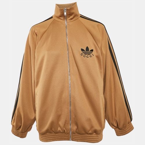 Gucci X Adidas Camel Brown Jersey Zip-Up Sweatshirt Jacket S - Gucci - Modalova