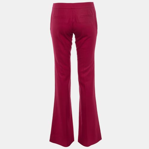 Raspberry Wool Flared Trousers S - Gucci - Modalova