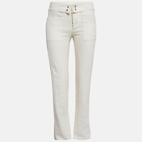 Gucci White Linen Cargo Trousers XS - Gucci - Modalova