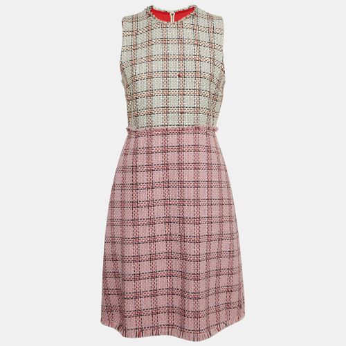 Gucci Pink Tweed Lurex Damier Sheath Dress M - Gucci - Modalova