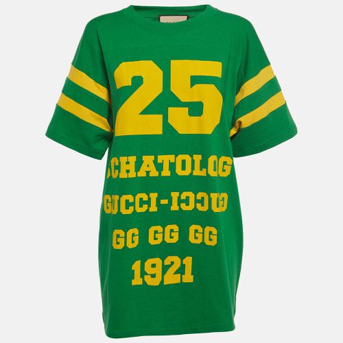 Gucci Green Eschatology Print Cotton Jersey T-Shirt XS - Gucci - Modalova