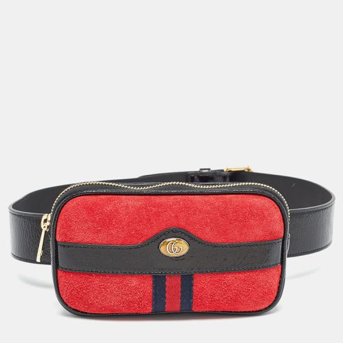 Gucci Red/Black Suede and Patent Leather Ophidia Belt Bag - Gucci - Modalova