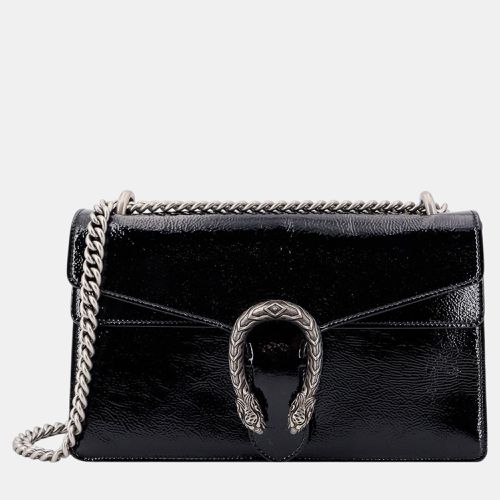 Gucci Black Patent Leather Dionysus Shoulder Bag - Gucci - Modalova