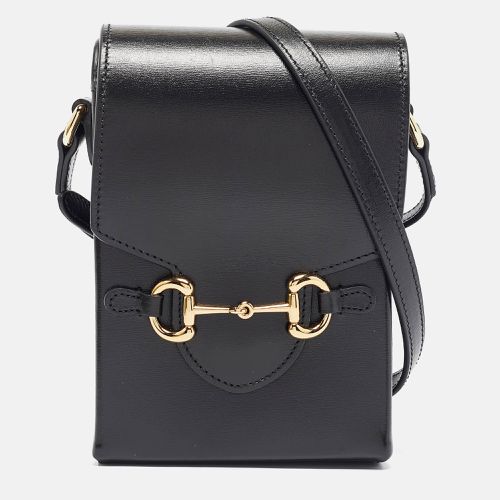 Gucci Black Leather Mini Horsebit 1955 Crossbody Bag - Gucci - Modalova