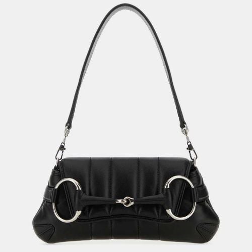 Gucci Black Leather Horsebit Chain Small Shoulder Bag - Gucci - Modalova