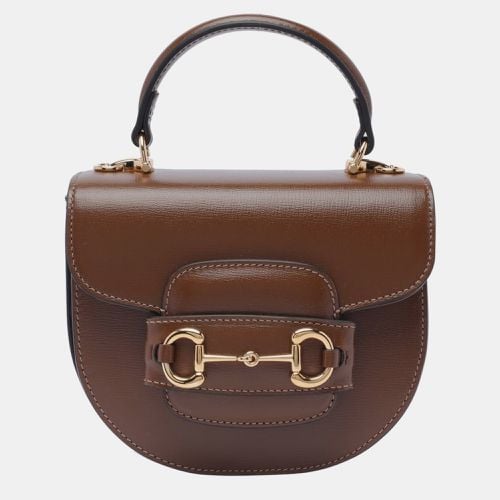 Gucci brown Leather Horsebit 1955 mini top handle bag - Gucci - Modalova