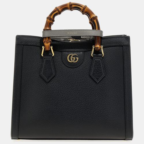 Gucci Black Leather Bamboo Diana Shopping Bag - Gucci - Modalova