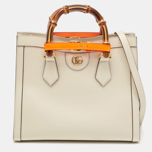 Off Leather Small Bamboo Diana Tote - Gucci - Modalova