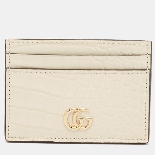 Alligator GG Marmont Card Holder - Gucci - Modalova