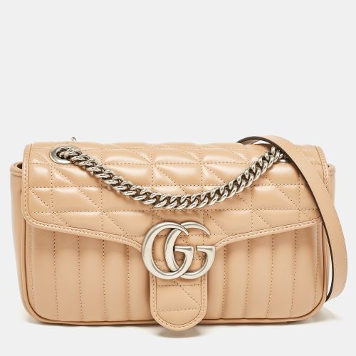 Matelassé Leather Small GG Marmont Shoulder Bag - Gucci - Modalova