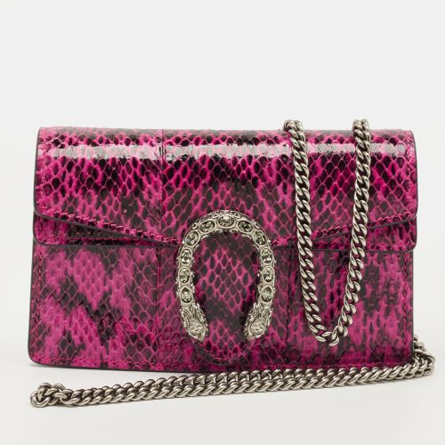 Gucci Pink Python Super Mini Dionysus Shoulder Bag - Gucci - Modalova
