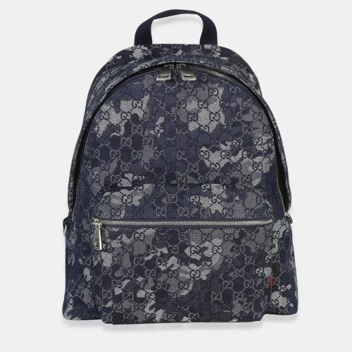 GG Monogram Denim Backpack Monogram Denim Backpack Bag - Gucci - Modalova