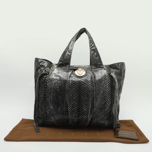Hysteria Large Python Leather Tote - Gucci - Modalova