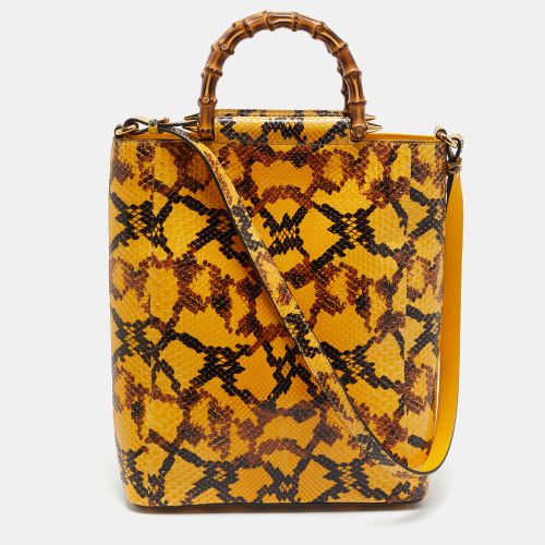 Gucci Diana Yellow Python Tote - Gucci - Modalova
