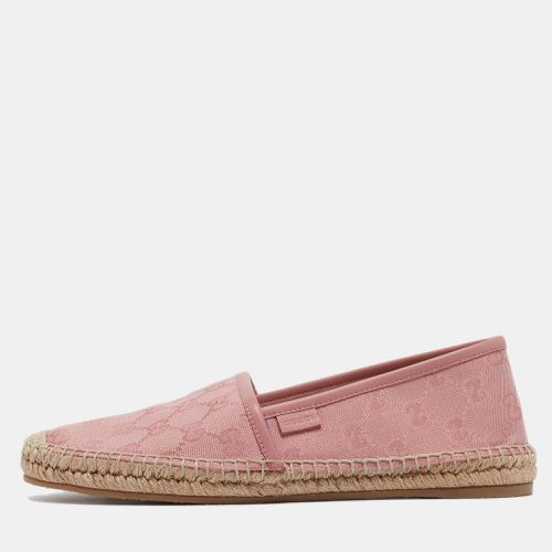 Gucci Pink GG Canvas Espadrille Flats Size 38.5 - Gucci - Modalova