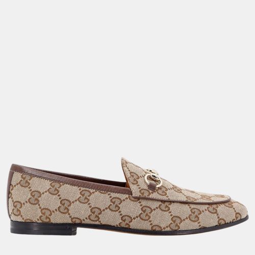 Gucci Beige GG Jordaan Loafers EU 36 - Gucci - Modalova