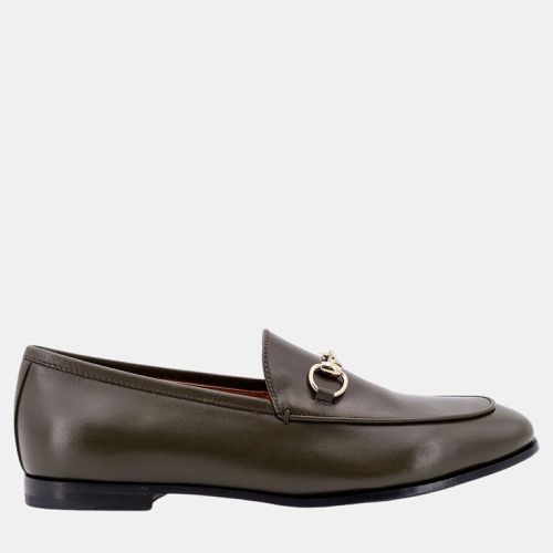 Leather Jordaan Loafers EU 41 - Gucci - Modalova