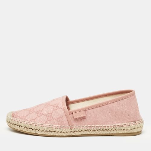 Gucci Pink GG Canvas Espadrille Flats Size 37 - Gucci - Modalova