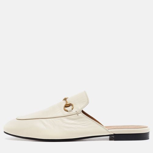 Gucci Cream Leather Princetown Mules Size 41.5 - Gucci - Modalova