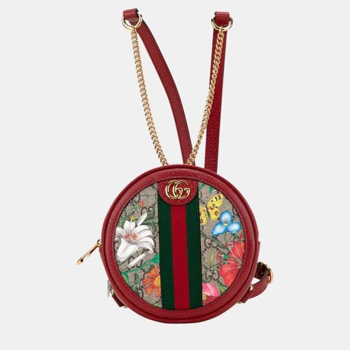 Multicolour GG Supreme Flora Ophidia Round Backpack - Gucci - Modalova