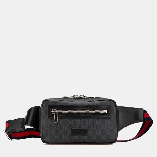 Gucci Black GG Supreme Web Belt Bag - Gucci - Modalova