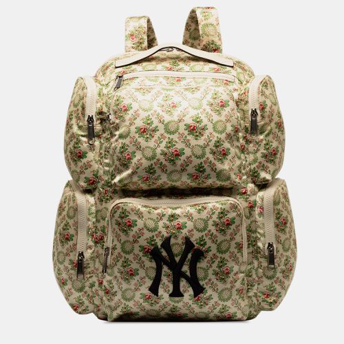 Gucci MLB Floral Satin NY Yankees Patch Backpack - Gucci - Modalova