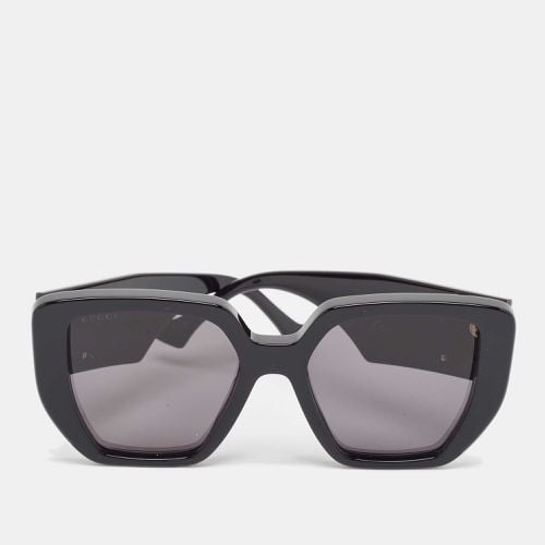 Gucci Black GG0956S Double G Rectangle Sunglasses - Gucci - Modalova