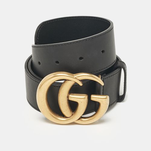 Leather GG Marmont Buckle Belt 85CM - Gucci - Modalova