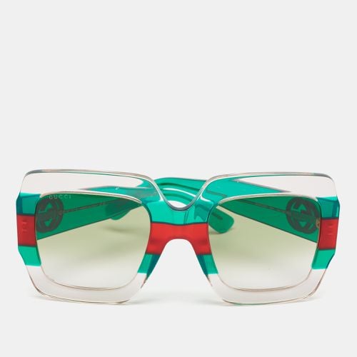 Gucci Green/Red Gradient GG0178S Oversized Sunglasses - Gucci - Modalova