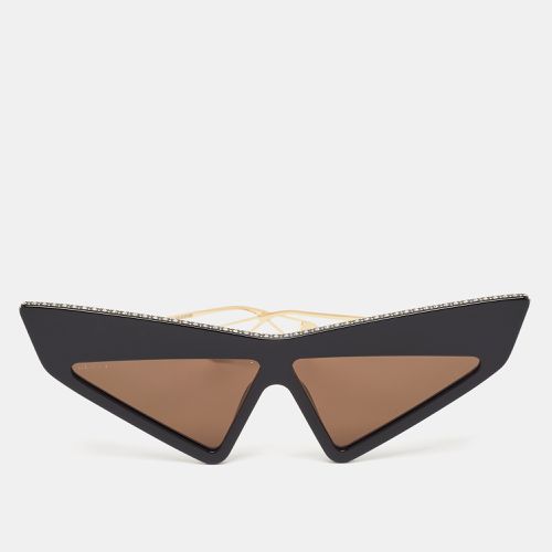 Gucci Black GG0430S Crystals Embellished Geometric Sunglasses - Gucci - Modalova