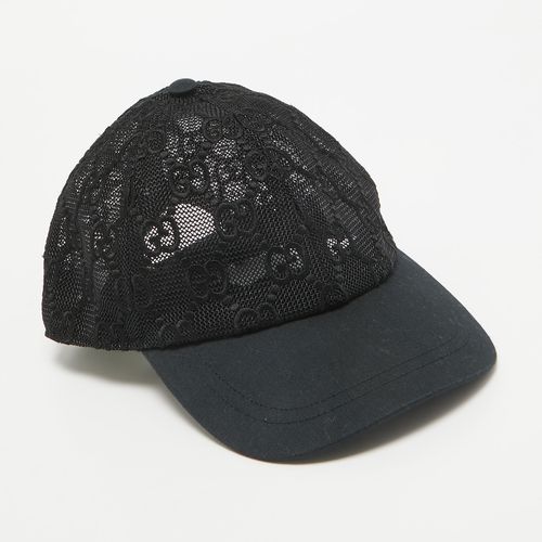 Gucci Black GG Mesh Baseball Cap M - Gucci - Modalova