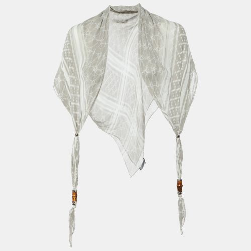 Horsebit Detail Printed Cotton Scarf - Gucci - Modalova