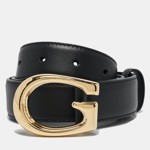 Gucci Black Leather G Buckle Belt 85CM - Gucci - Modalova