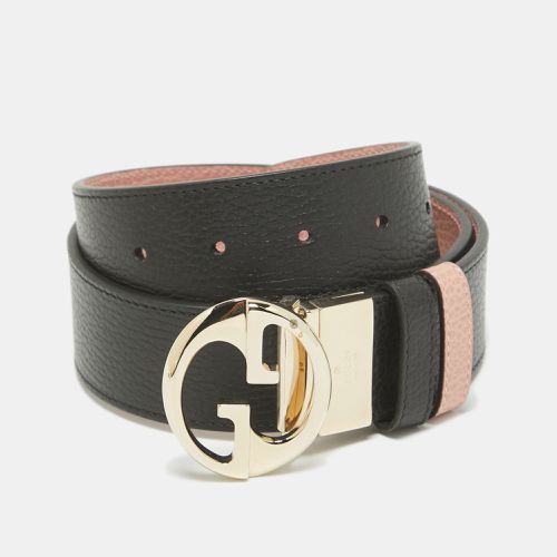 Gucci Black/Pink Leather 1973 Reversible Belt 80 CM - Gucci - Modalova