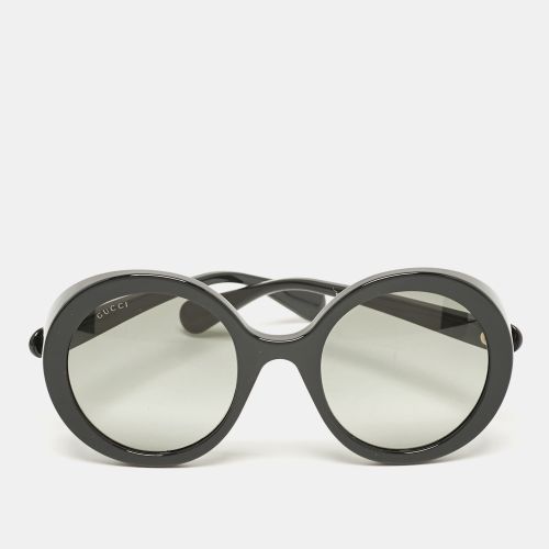 Gucci Black GG0376S Interlocking G Round Sunglasses - Gucci - Modalova